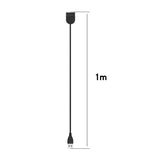 Incarcator Techsuit SmartWatch Wireless Charging Cable (TXC1), for Xiaomi Mi Band 5/6/7, USB, 3.5W, 1m, Negru