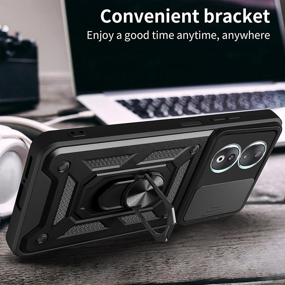 Techsuit CamShield Series védőtok Honor 90 készülékhez, fekete