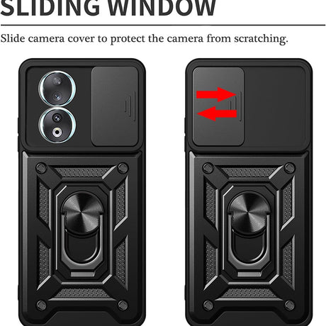 Husa de protectie Techsuit CamShield Series compatibil cu Honor 90, Negru