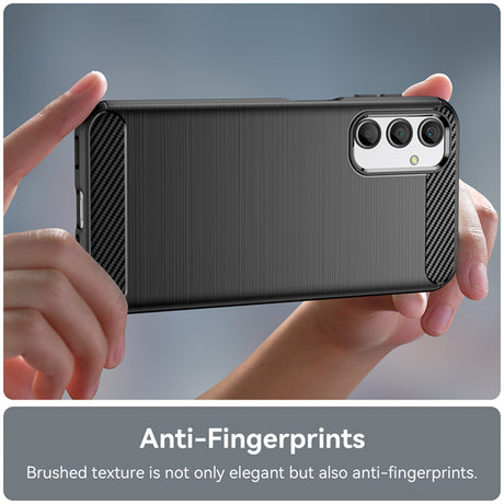 Husa de protectie Techsuit Carbon Silicone compatibil cu Samsung Galaxy A15 4G / A15 5G, Negru