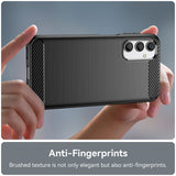 Husa de protectie Techsuit Carbon Silicone compatibil cu Samsung Galaxy A25 5G, Negru