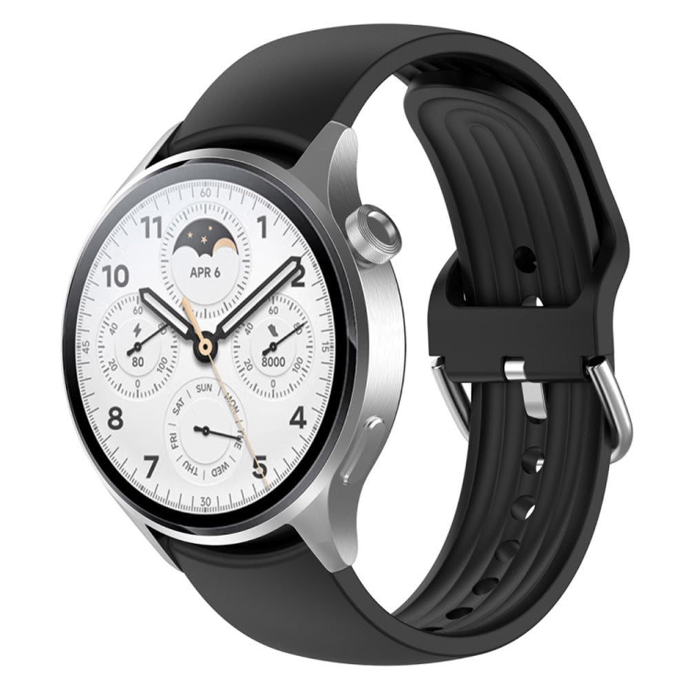 Curea smartwatch Techsuit Watchband 22mm (W003) compatibil cu Huawei Watch GT 2 46mm / GT 3 46mm, Xiaomi Watch S1 Pro / Active, Negru