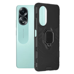 Husa de protectie Techsuit Silicone Shield compatibil cu Oppo A58 4G, Negru