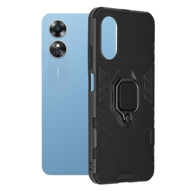 Husa de protectie Techsuit Silicone Shield compatibil cu Oppo A17, Negru