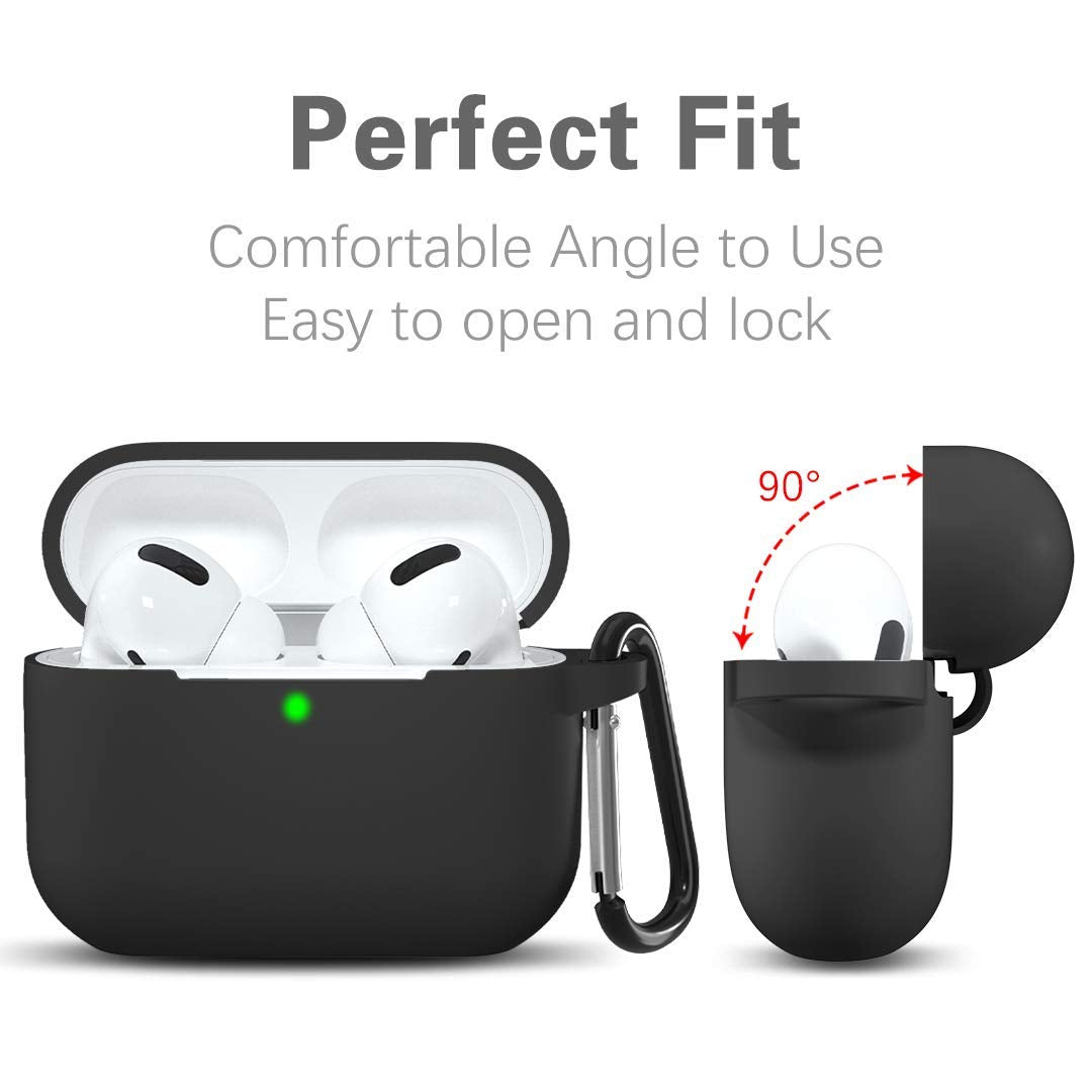 Casti Techsuit Silicone Case, for Apple AirPods 3, Smooth Ultrathin Material, Negru