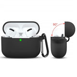 Casti Techsuit Silicone Case, for Apple AirPods 3, Smooth Ultrathin Material, Negru
