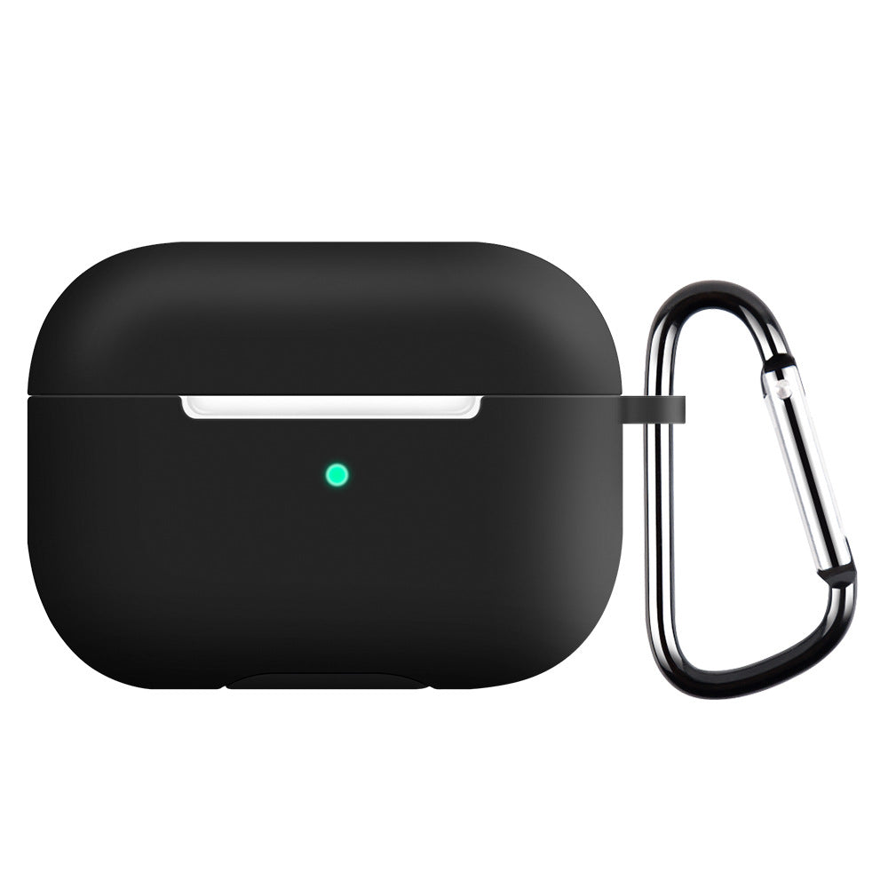 Casti Techsuit Silicone Case, for AirPods Pro 1 / 2, Smooth Ultrathin Material, Negru
