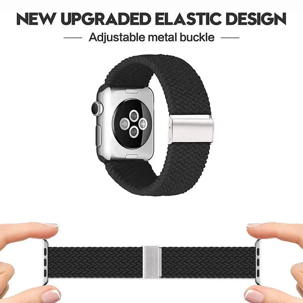 Curea smartwatch Techsuit Watchband (W032) compatibil cu Apple Watch 1/2/3/4/5/6/7/8/9/10/11/SE/SE 2/SE 3/Ultra/2/3 (42/44/45/46/49mm), Star Light