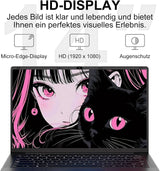 Ruzava laptop, 8 GB RAM, 256 GB SSD, 1 TB-ig bővíthető, Celeron N5095 (akár 2,9 GHz), Win 11, 5G WiFi, fém burkolat, webkamera-takaró, vezeték nélküli egér, billentyűzetvédő fólia - Arany
