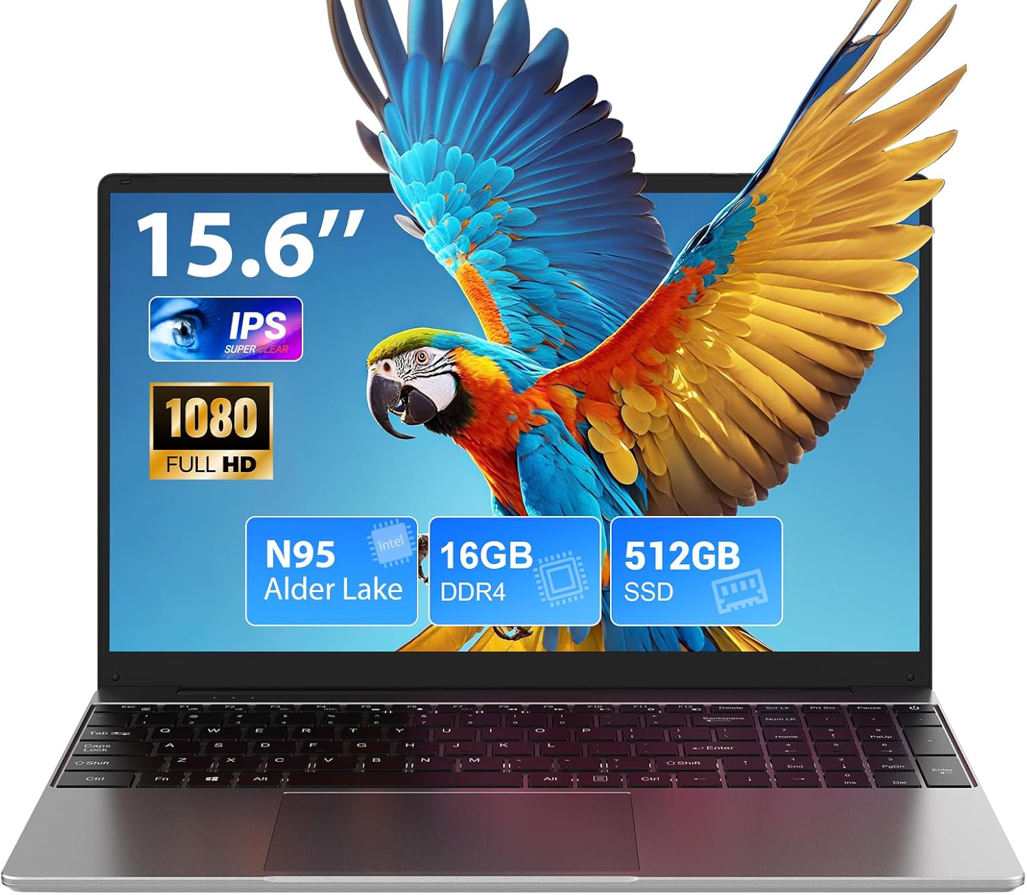 SADSYMB XU-133E noteszgép, 16 GB, 512 GB, 15,6 hüvelykes kijelző