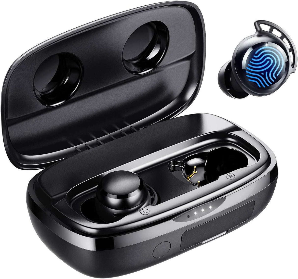 Tribit Wireless Earbuds vezeték nélküli fülhallgató,Bluetooth 5.3, 110H, IPX8, Black