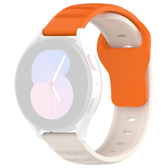 Curea smartwatch Techsuit Watchband 22mm (W050) compatibil cu Huawei Watch GT 2 (46mm)/GT 2 Pro/GT 3 Pro (46mm)/Ultimate, Xiaomi Watch S1, Portocaliu Beige