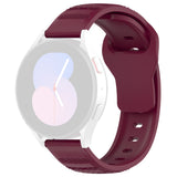 Curea smartwatch Techsuit Watchband 20mm (W050) compatibil cu Samsung Galaxy Watch 4/5/Active 2, Huawei Watch GT 3 (42mm)/GT 3 Pro (43mm), Bordo