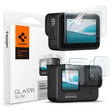 Folie de protectie Spigen (set de 6) Glas.tR Slim (AGL03045) compatibil cu GoPro Hero 9 / 10 / 11 / 12, Transparent