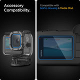 Folie de protectie Spigen (set de 6) Glas.tR Slim (AGL03045) compatibil cu GoPro Hero 9 / 10 / 11 / 12, Transparent