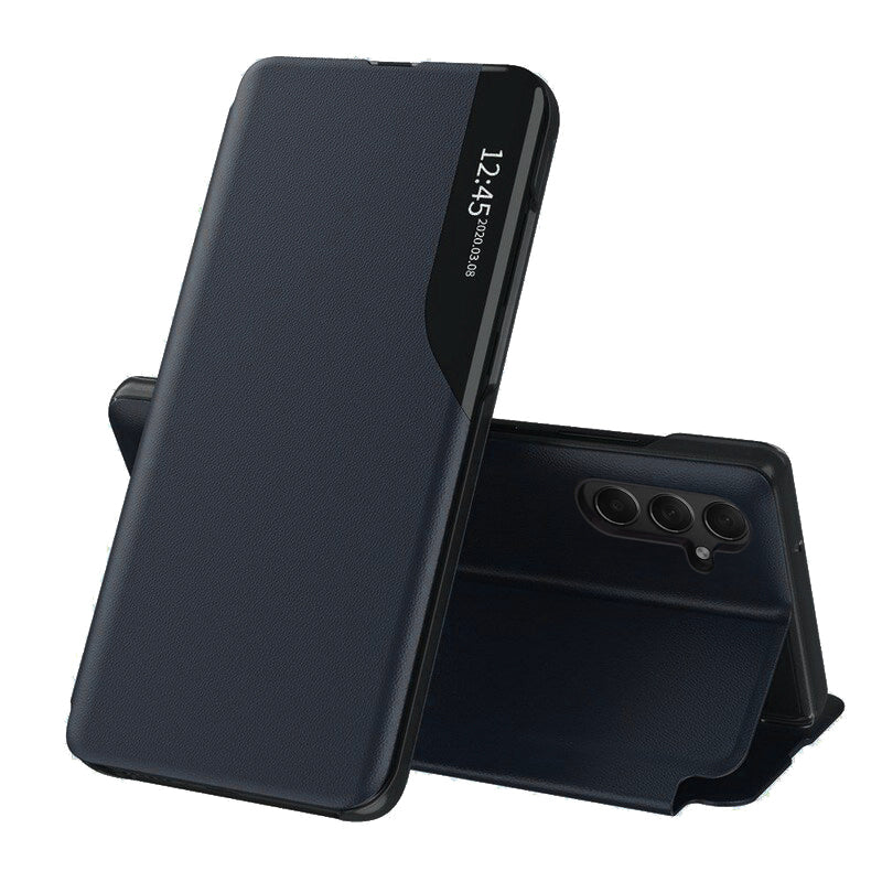 Husa de protectie Techsuit eFold Series compatibil cu Samsung Galaxy S24, Albastru Inchis