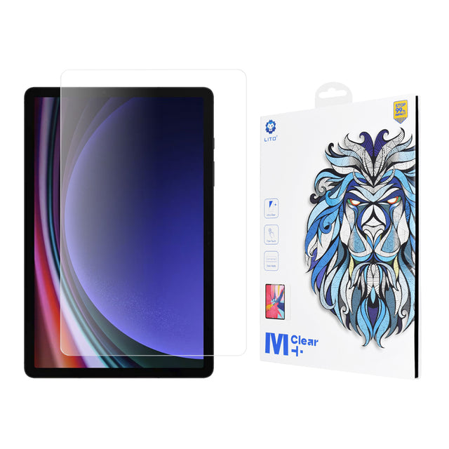 Husa de protectie tableta Lito 2.5D Classic Glass compatibil cu Samsung Galaxy Tab S9 / S9 FE, Transparent