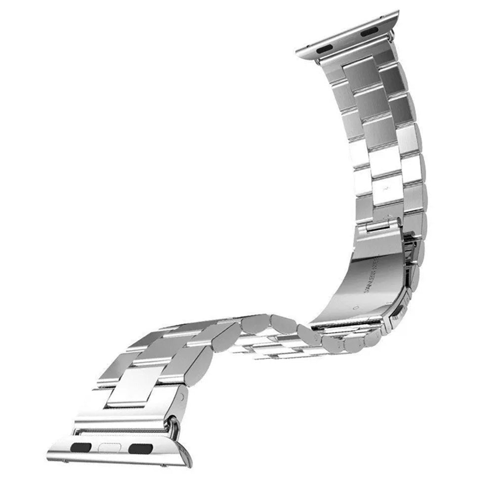 Curea smartwatch Techsuit Watchband (W036) compatibil cu Apple Watch 1/2/3/4/5/6/7/8/9/10/11/SE/SE 2/SE 3/Ultra/2/3 (42/44/45/46/49mm), Argintiu