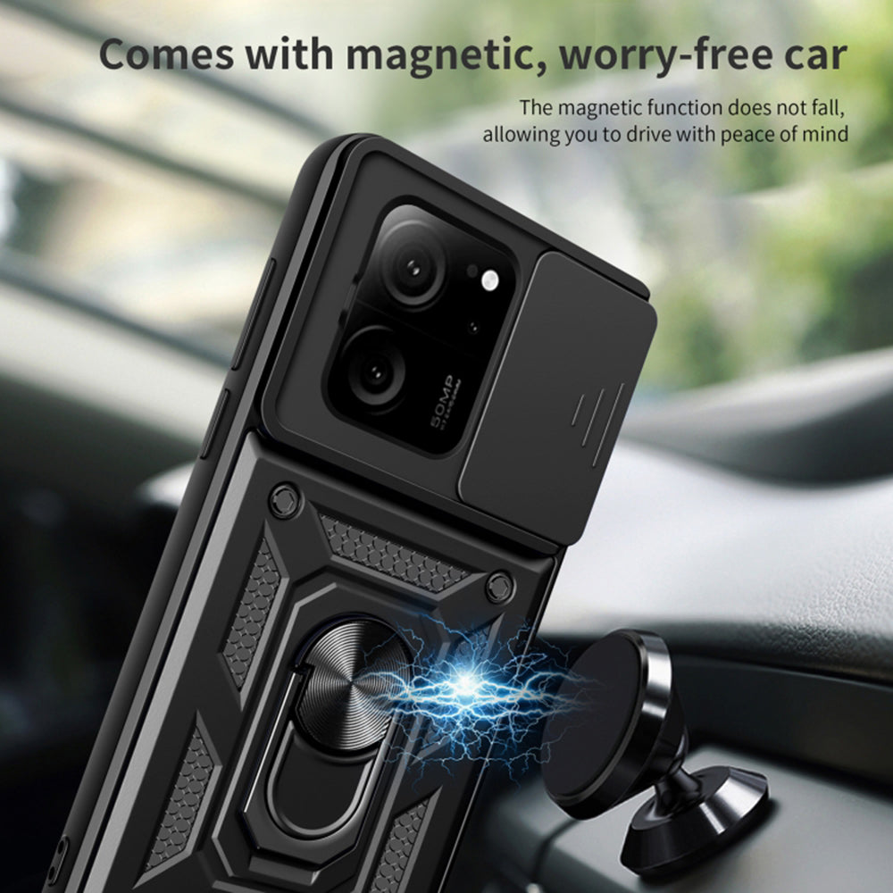Husa de protectie Techsuit CamShield Series compatibil cu Xiaomi 13T / 13T Pro, Negru