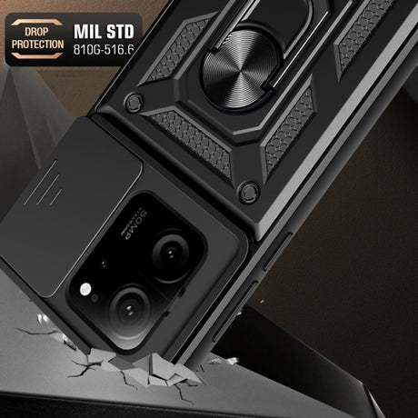 Husa de protectie Techsuit CamShield Series compatibil cu Xiaomi 13T / 13T Pro, Negru