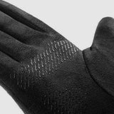 Techsuit Touchscreen Gloves Suede (ST0010), PU Leather, Plush Interior, Negru