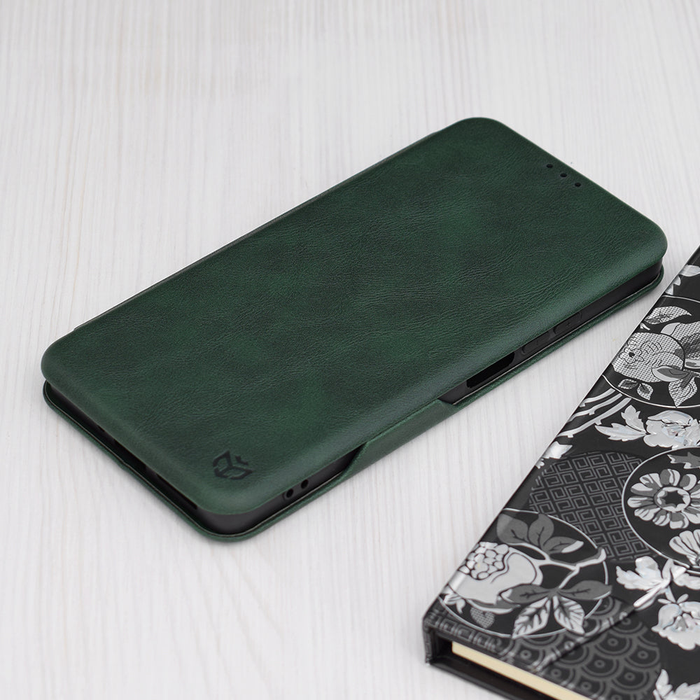 Husa de protectie Techsuit Safe Wallet Plus compatibil cu Xiaomi Redmi Note 13 5G, Verde