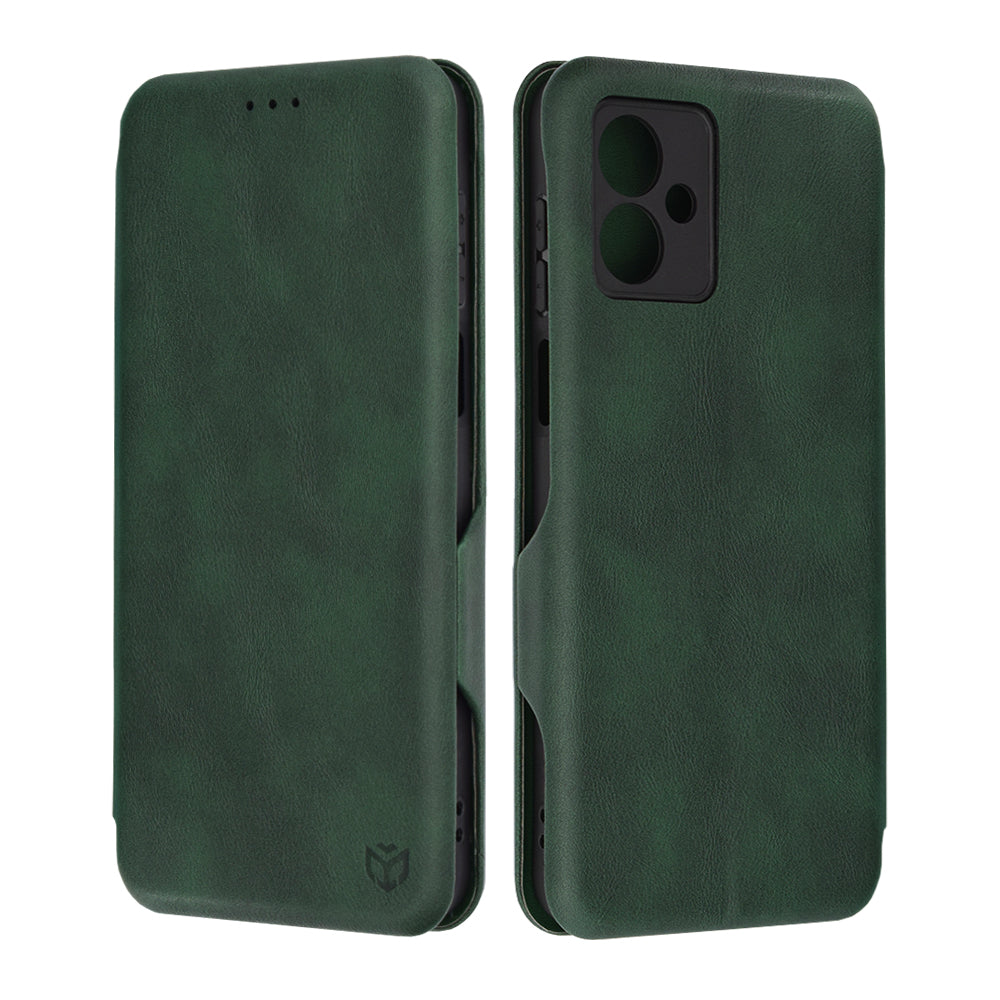 Husa de protectie Techsuit Safe Wallet Plus compatibil cu Motorola Moto G14, Verde