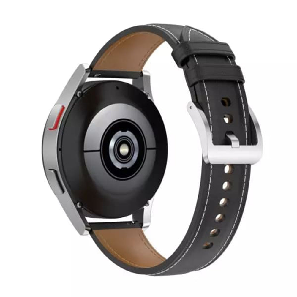 Curea smartwatch Techsuit Watchband 20mm (W048) compatibil cu Samsung Galaxy Watch 4/5/Active 2, Huawei Watch GT 3 (42mm)/GT 3 Pro (43mm), Negru