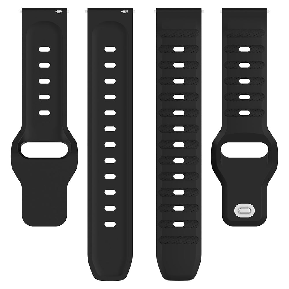Curea smartwatch Techsuit Watchband 22mm (W050) compatibil cu Huawei Watch GT 2 (46mm)/GT 2 Pro/GT 3 Pro (46mm)/Ultimate, Xiaomi Watch S1, Negru