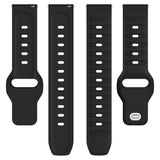 Curea smartwatch Techsuit Watchband 22mm (W050) compatibil cu Huawei Watch GT 2 (46mm)/GT 2 Pro/GT 3 Pro (46mm)/Ultimate, Xiaomi Watch S1, Negru