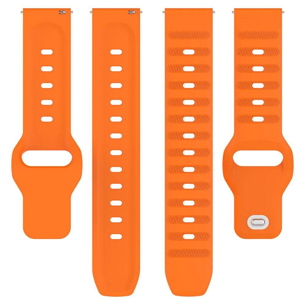 Curea smartwatch Techsuit Watchband 22mm (W050) compatibil cu Huawei Watch GT 2 (46mm)/GT 2 Pro/GT 3 Pro (46mm)/Ultimate, Xiaomi Watch S1, Portocaliu