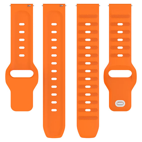 Curea smartwatch Techsuit Watchband 22mm (W050) compatibil cu Huawei Watch GT 2 (46mm)/GT 2 Pro/GT 3 Pro (46mm)/Ultimate, Xiaomi Watch S1, Portocaliu