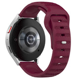 Curea smartwatch Techsuit Watchband 20mm (W050) compatibil cu Samsung Galaxy Watch 4/5/Active 2, Huawei Watch GT 3 (42mm)/GT 3 Pro (43mm), Bordo