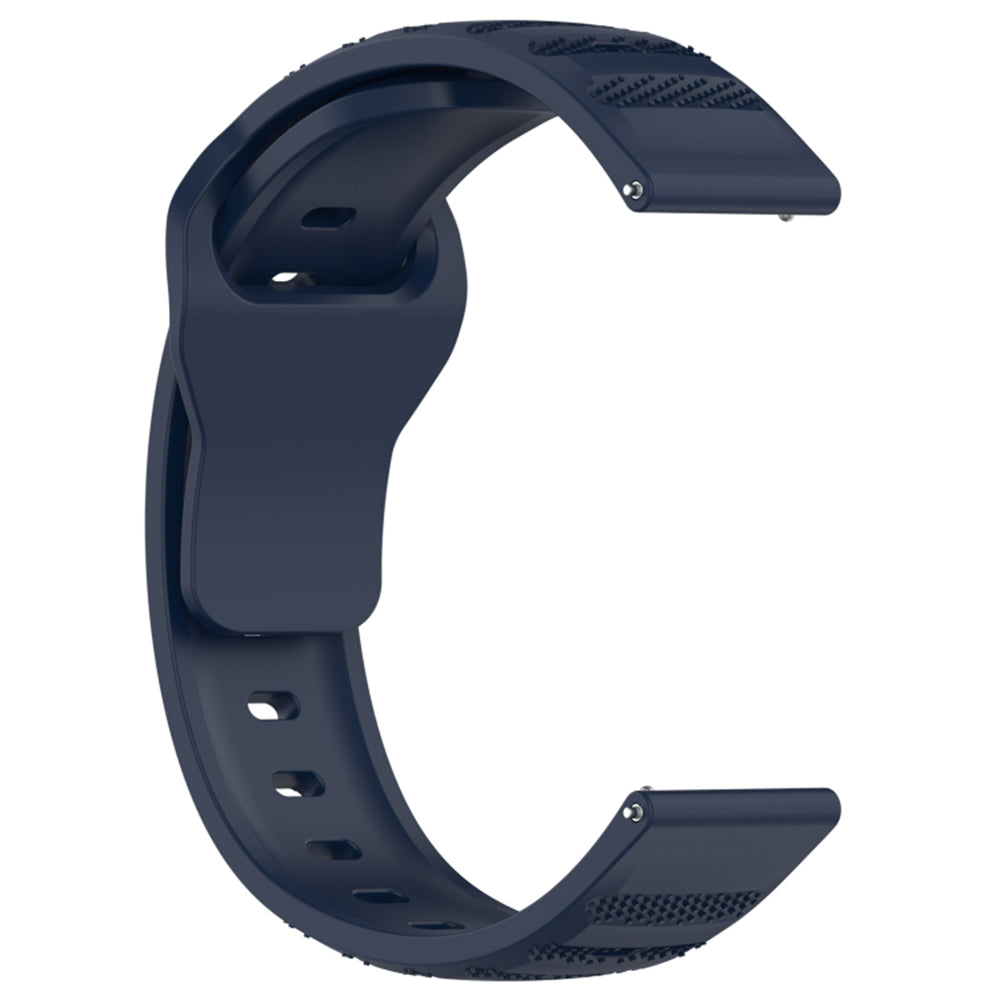 Curea smartwatch Techsuit Watchband 20mm (W050) compatibil cu Samsung Galaxy Watch 4/5/Active 2, Huawei Watch GT 3 (42mm)/GT 3 Pro (43mm), Albastru