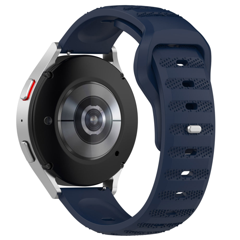 Curea smartwatch Techsuit Watchband 20mm (W050) compatibil cu Samsung Galaxy Watch 4/5/Active 2, Huawei Watch GT 3 (42mm)/GT 3 Pro (43mm), Albastru