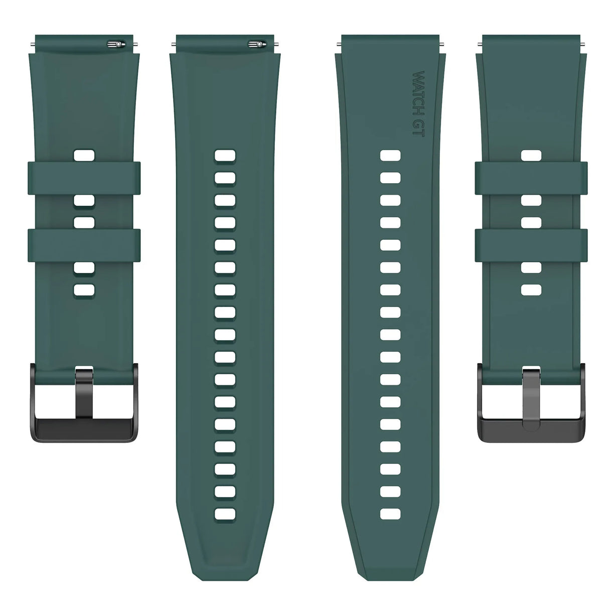 Curea smartwatch Techsuit Watchband 22mm (W026) compatibil cu Huawei Watch GT 2 (46mm)/GT 2 Pro/GT 3 Pro (46mm)/Ultimate, Xiaomi Watch S1, Verde Inchis