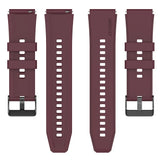 Curea smartwatch Techsuit Watchband 20mm (W026) compatibil cu Samsung Galaxy Watch 4/5/Active 2, Huawei Watch GT 3 (42mm)/GT 3 Pro (43mm), Burgundy