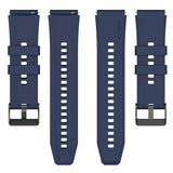 Curea smartwatch Techsuit Watchband 20mm (W026) compatibil cu Samsung Galaxy Watch 4/5/Active 2, Huawei Watch GT 3 (42mm)/GT 3 Pro (43mm), Albastru Inchis