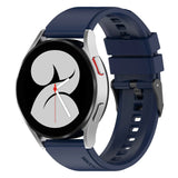 Curea smartwatch Techsuit Watchband 20mm (W026) compatibil cu Samsung Galaxy Watch 4/5/Active 2, Huawei Watch GT 3 (42mm)/GT 3 Pro (43mm), Albastru Inchis