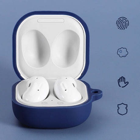 Casti Techsuit Silicone Case, for Samsung Galaxy Buds FE / 2 Pro / 2 / Live / Pro, Smooth Ultrathin Material, Negru