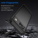 Husa de protectie Techsuit Carbon Silicone compatibil cu Google Pixel 8a, Negru