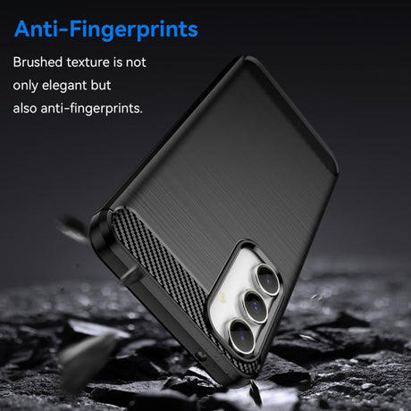 Husa de protectie Techsuit Carbon Silicone compatibil cu Samsung Galaxy A35 5G, Negru