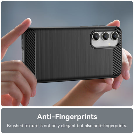Husa de protectie Techsuit Carbon Silicone compatibil cu Samsung Galaxy A55 5G, Negru