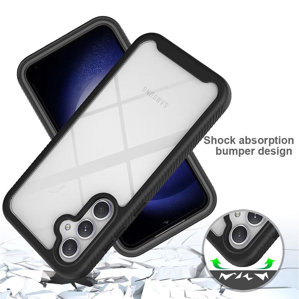 Folie de protectie Techsuit Defense360 Pro + compatibil cu Samsung Galaxy S24 Plus, Negru