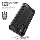Husa de protectie Techsuit Hybrid Armor compatibil cu Samsung Galaxy A15 4G / A15 5G, Negru