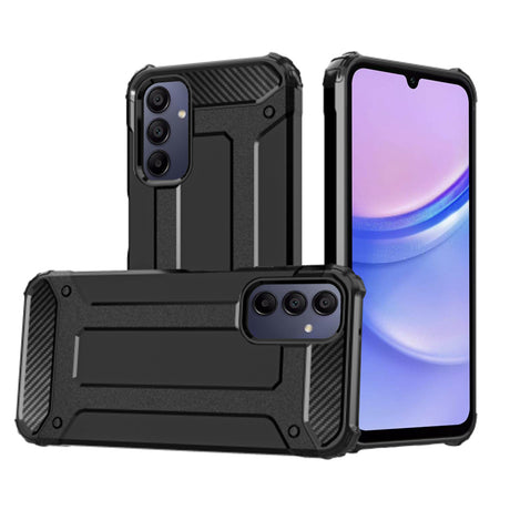 Husa de protectie Techsuit Hybrid Armor compatibil cu Samsung Galaxy A15 4G / A15 5G, Negru