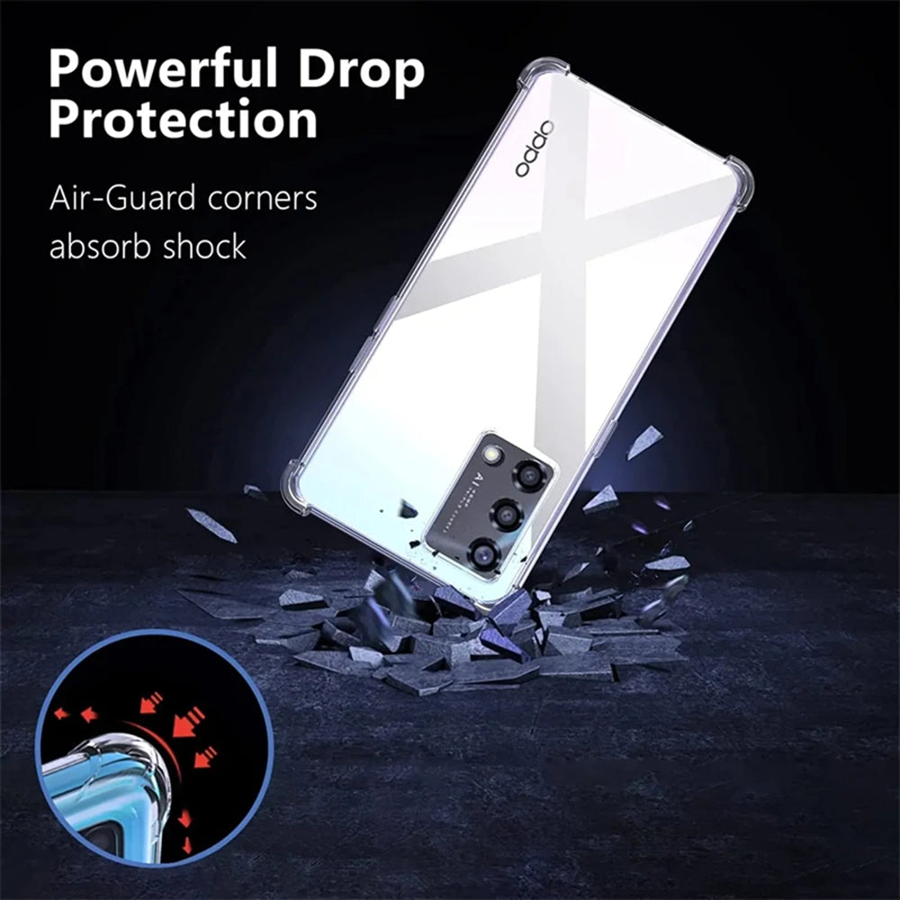 Husa de protectie Techsuit Shockproof Clear Silicone compatibil cu Oppo Reno10 / Reno10 Pro, Transparent
