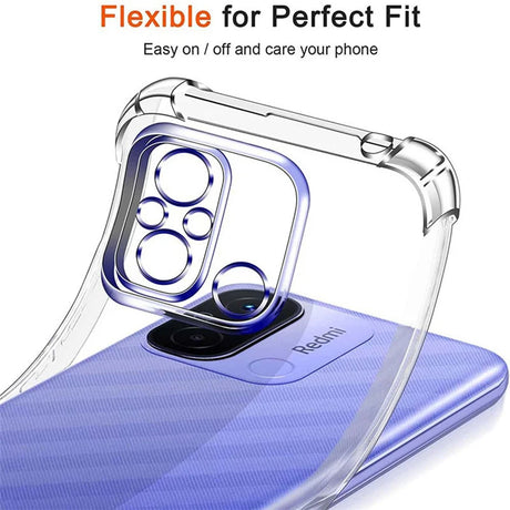 Husa de protectie Techsuit Shockproof Clear Silicone compatibil cu Xiaomi Redmi 12C, Transparent