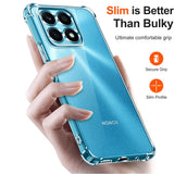 Husa de protectie Techsuit Shockproof Clear Silicone compatibil cu Honor X8a, Transparent