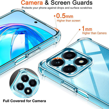 Husa de protectie Techsuit Shockproof Clear Silicone compatibil cu Honor X8a, Transparent